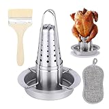 QINGZY Hähnchenbräter, Bierdosen Hähnchenhalte, Hähnchengriller Edelstahl,...