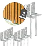 Ultiness® L-Pfostenträger 60x80mm, feuerverzinkt, mit Riffeldolle zum...