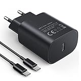 USB C Ladegerät 25W Schnellladegerät USB C Netzteil mit USB C ladekabel, USB C...