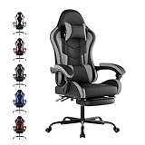 WOTSTA Gaming Chair Computerstuhl Ergonomischer Gaming Stuhl mit Fußstütze...