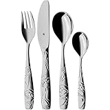 WMF Faultier Kinderbesteck Set 4-teilig, Kinderbesteck Edelstahl, Kinderbesteck...