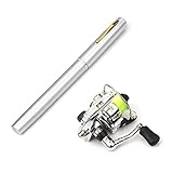Lixada Faltbare Angelrute Reel Combo - Mini Pen Angelrute Kit Mit Teleskop Und...
