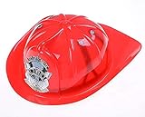 Brigamo US Feuerwehrhelm Kinder mit Fire Chief Abzeichen, Größenverstellbar
