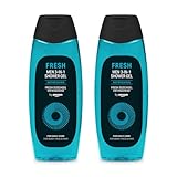 by Amazon Fresh 3in1 Duschgel, für Herren, 2 x 500 ml