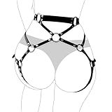 Limmion Damen Leder Bein Strumpfband Frauen Sexy Punk Leder Harness SM Sex...