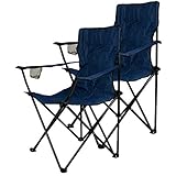 Nexos 2-er Set Angelstuhl Anglerstuhl Faltstuhl Campingstuhl Klappstuhl mit...