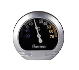 Lampa Präzisions KFZ-Thermometer Aluminium