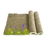 pemmiproducts Nagerteppich aus 100% Hanf, 120 x 50 cm, ca. 5 mm dick, 2er Pack,...
