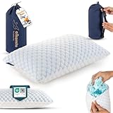 Alkamto Kühlendes Memory Foam Reisekissen–Verstellbares Gel für Individuelle...