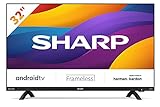 SHARP 32DI6EA Android TV 81 cm (32 Zoll) HD Ready LED Fernseher (Smart TV ohne...