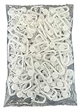100 Gardinenröllchen, Rollringe, Universalhaken, Gardinengleiter - Leise und...