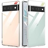 EPAUTO für Google Pixel 6 Hülle Transparent Vergilbungsfrei, Ultradünne TPU...