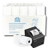 Double Dragon, 80 x 80 mm Premium Thermopapier Kassenrollen für EPOS-Drucker,...