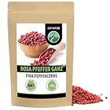 Pfeffer rosa ganz (125g), Pfefferkörner rosa 100% naturrein, Beerenpfeffer...