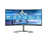 Philips Evnia 34M1C5500VA - 34 Zoll WQHD Curved Gaming Monitor, 1 ms MPRT, 165...