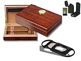 Humidor - Geschenkset Polymerbefeuchter, Cutter, Feuerzeug inkl....