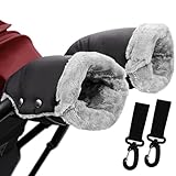 Handwärmer Kinderwagen - Handmuff für Kinderwagen Mit Flanell Innenseite,...