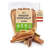 Alto - Rinderkopfhaut für Hunde getrocknet 15cm 400g - natürliche Hunde...