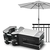 KD-TECH Stabiler Sonnenschirmhalter - Sonnenschirmständer für Balkon eckige...