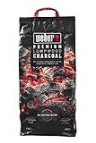 Weber Premium Holzkohle (5kg Sack), für schnelle & heiße Glut, ideal zum...