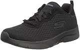Skechers Damen Dynamight 2.0 Eye To Eye Sneaker, Black Mesh Durabuck Trim, 38.5 EU