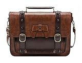 ECOSUSI Umhängetasche Damen Vintage Schultertasche Handtasche 32,5 x 25,4 x 8,9...