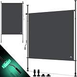 KESSER® Klemmmarkise Senkrechtmarkise 200x310cm Ausziehbar & Blickdicht...