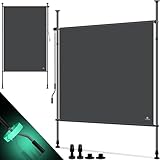 KESSER® Klemmmarkise Senkrechtmarkise 150x310cm Ausziehbar & Blickdicht...