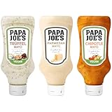 Papa Joe's Mayonnaise Set - 1x Parmesan Mayo - 1x Vegane Chipotle Mayo - 1x...