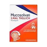 Mucosolvan® 1mal täglich Retardkapseln | 20 Stück| Hustenlöser bei Husten,...