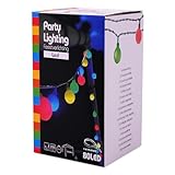 Spetebo LED Party Lichterkette mit 80 Kugeln - bunt - Festbeleuchtung mit ca. 16...