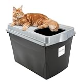 Hop In Katzenklo Katzentoilette Geschlossen mit Deckel Top Entry Jump-In XXL...