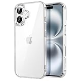 JETech Hülle für iPhone 16 6,1 Zoll, Nicht Vergilbende Stoßfest Stoßfänger...