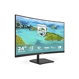 PHILIPS 241E1SCA - 24 Zoll FHD Curved Monitor, FreeSync (1920x1080, 75 Hz, VGA,...