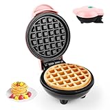 Mini Waffeleisen,Belgische Waffel Maschine ø 10cm,220V|350W Kleines Waffeleisen...