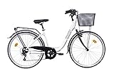 Discovery Denver Damen City Bike, 66 cm (26 Zoll), Weiß