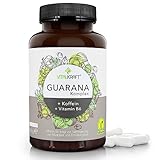 VITALKRAFT Guarana-Komplex / 120 hochdosierte vegane Kapseln mit 470mg Guarana,...