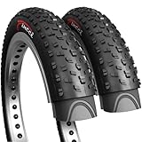 Fincci Paar Fatbike Faltbar Reifen 26x4.0 Zoll 100-559 Fahrradreifen Fett für...