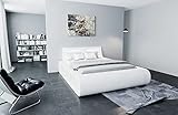 Designerbett Sorano Bettgestell ohne Lattenrost und Matratze mit LED Licht Bett...