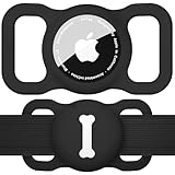 Mugust Hundehalsband Halter für AirTag, Air Tag Hund GPS Hülle, Silikon...