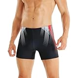 WHCREAT Herren Badehose Sport Schwimmhose Badeshorts Beachshorts Chlor...