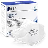 BBE Solutions 10 Stück FFP2 Maske 3-Panel-Design Y-Serie Y20N ohne Ventil mit...