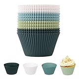 Silikon Muffinförmchen,12 Stück Silikon Muffinform,Silikonformen,Standard...
