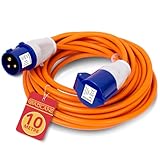 GADLANE CEE Verlängerungskabel 10m - Robustes Wohnwagen Kabel, 16 Ampere 240V...