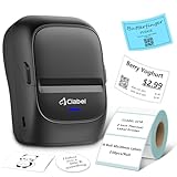 CLABEL Etikettendrucker Selbstklebend Bluetooth 221B Thermo Mini Label Drucker...