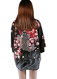 Siehin Damen Kimono Cardigan Japan Happi Kimono Frühling-Sommer Jacke Yukata...