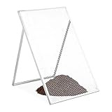 Relaxdays Durchwurfsieb, HxB: 100 x 60 cm, verzinktes Gartensieb, Streckmetall...