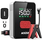ACEZUK Starthilfe Powerbank mit 150PSI Kompressor 7000A Starter Powerbank für...