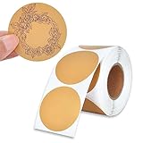 600 Stück 50mm Runde Etikett Aufkleber, Selbstklebend Etikett Aufkleber...
