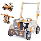 Labebe Lauflernwagen holz, Werkzeugbank für Kleinkinder, hölzerne...